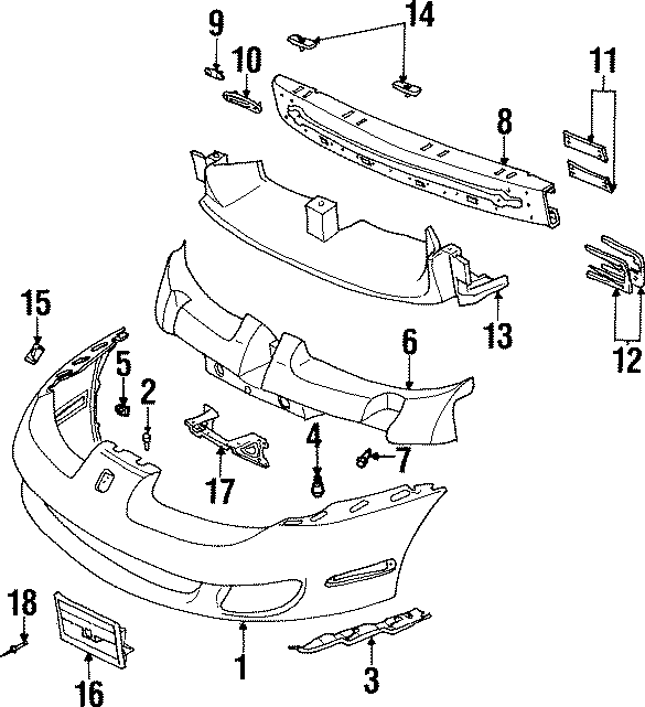 4FRONT BUMPER. BUMPER & COMPONENTS.https://images.simplepart.com/images/parts/motor/fullsize/IA97010.png