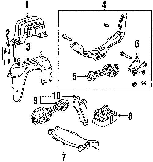 10ENGINE / TRANSAXLE. ENGINE & TRANS MOUNTING.https://images.simplepart.com/images/parts/motor/fullsize/IB96142.png