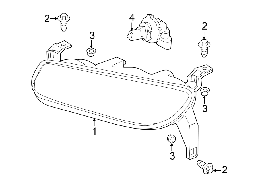 Diagram FRONT LAMPS. HEADLAMP COMPONENTS. for your GMC Sierra 1500 Classic  