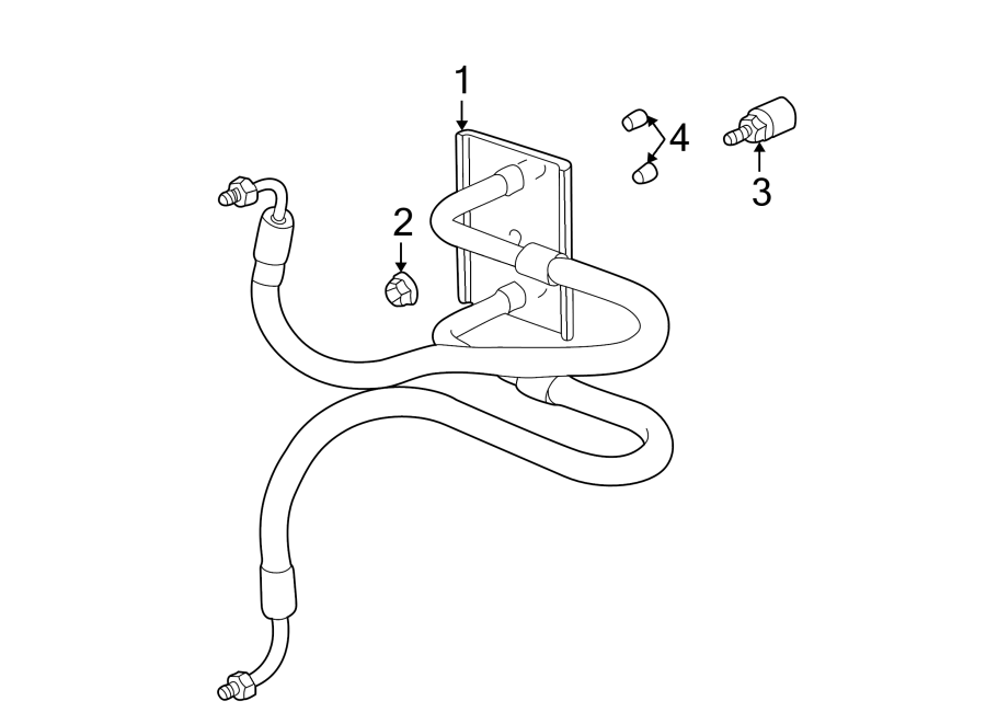 Diagram TRANS OIL COOLER LINES. for your 2010 Chevrolet Camaro   