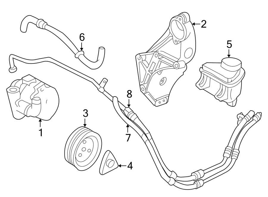 STEERING GEAR & LINKAGE. PUMP & HOSES.