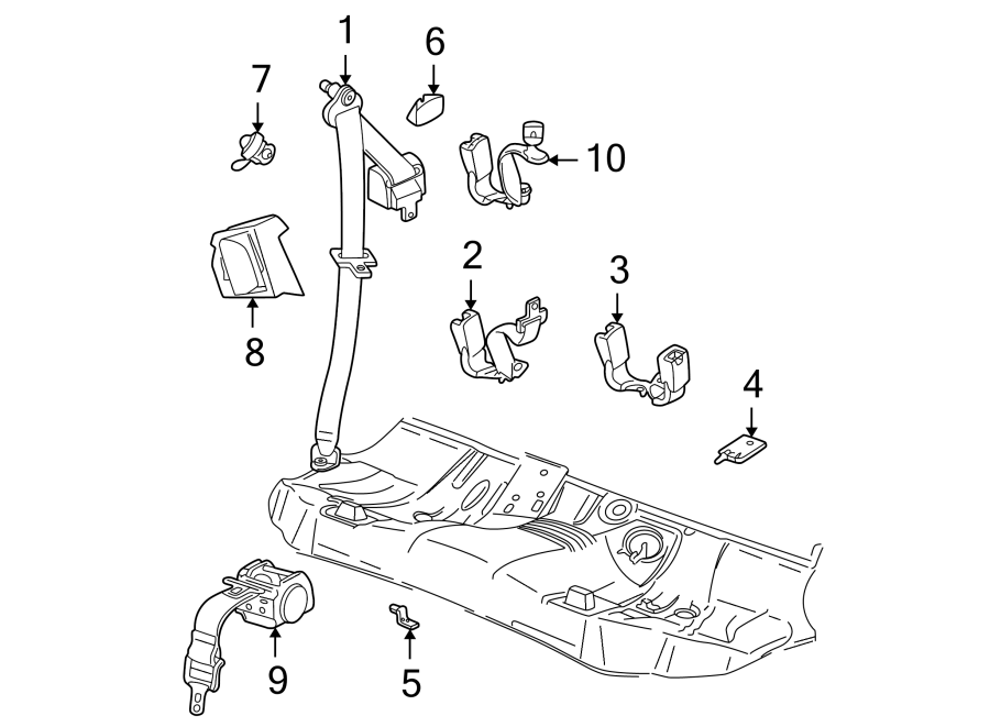 3RESTRAINT SYSTEMS. REAR SEAT BELTS.https://images.simplepart.com/images/parts/motor/fullsize/IC00410.png