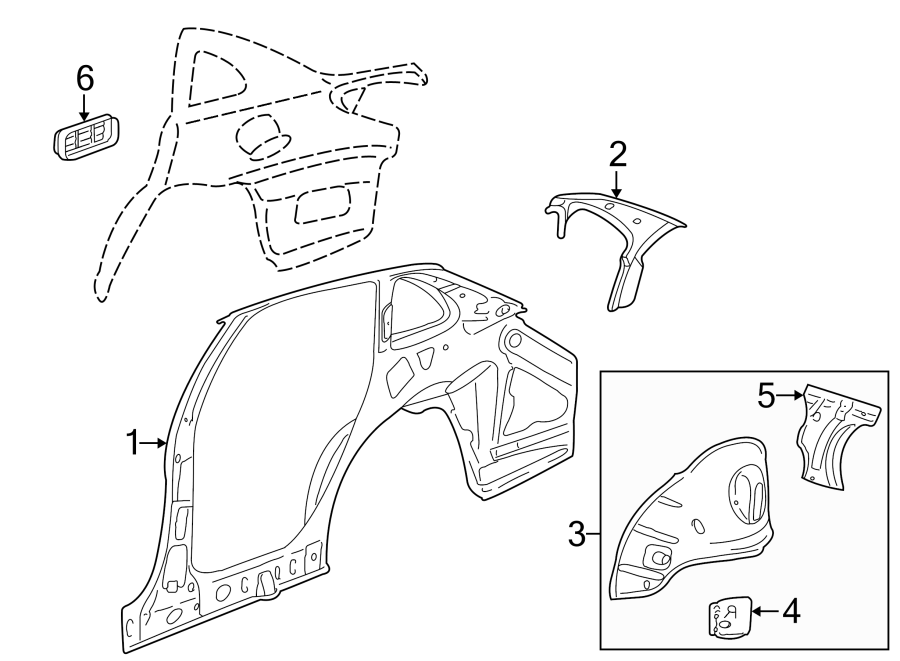 4QUARTER PANEL. INNER STRUCTURE & RAILS.https://images.simplepart.com/images/parts/motor/fullsize/IC00640.png