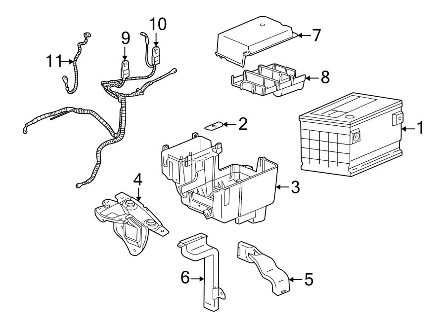 Diagram BATTERY. for your 2005 Chevrolet Express 2500   