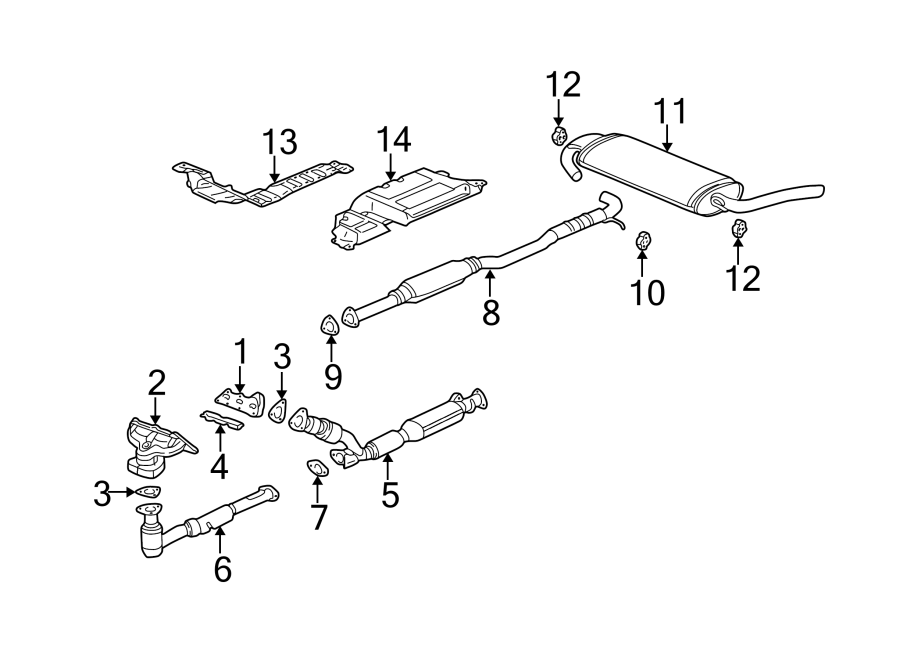 13EXHAUST SYSTEM. EXHAUST COMPONENTS. MANIFOLD.https://images.simplepart.com/images/parts/motor/fullsize/ID02225.png