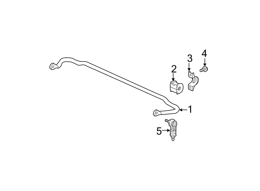 REAR SUSPENSION. STABILIZER BAR & COMPONENTS. Diagram