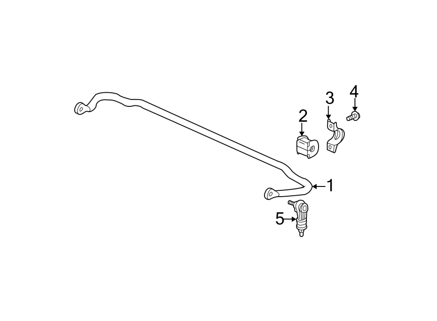 REAR SUSPENSION. STABILIZER BAR & COMPONENTS. Diagram