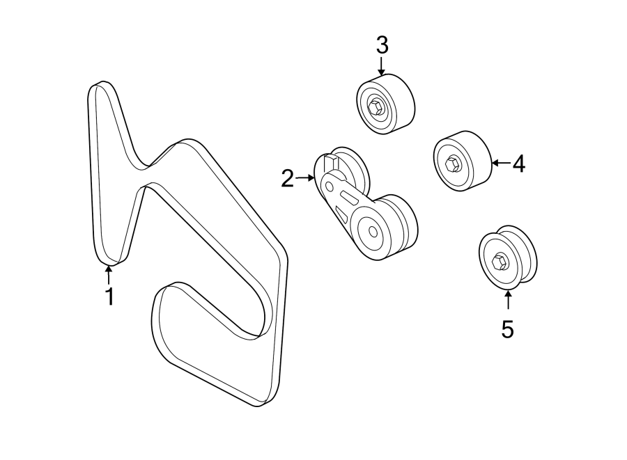 Diagram BELTS & PULLEYS. for your 2015 GMC Sierra 2500 HD 6.6L Duramax V8 DIESEL A/T 4WD SLE Extended Cab Pickup Fleetside 