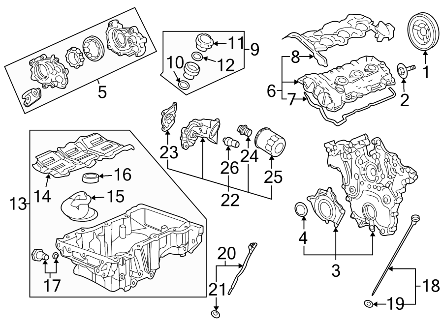 Diagram ENGINE PARTS. for your 2012 Chevrolet Camaro  LT Convertible 