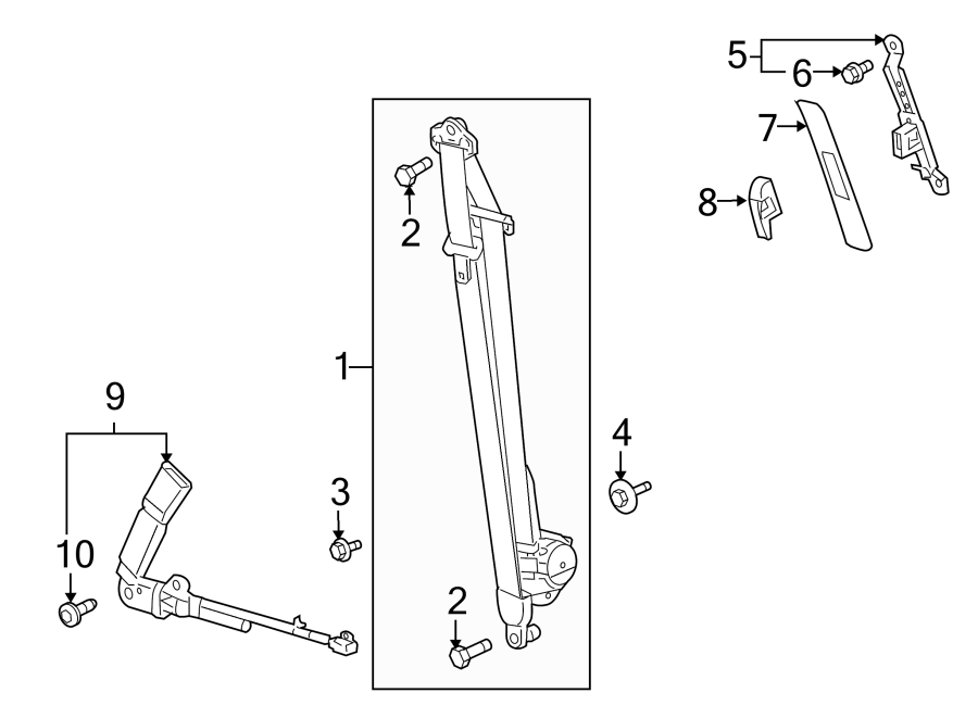 8RESTRAINT SYSTEMS. FRONT SEAT BELTS.https://images.simplepart.com/images/parts/motor/fullsize/ID08500.png