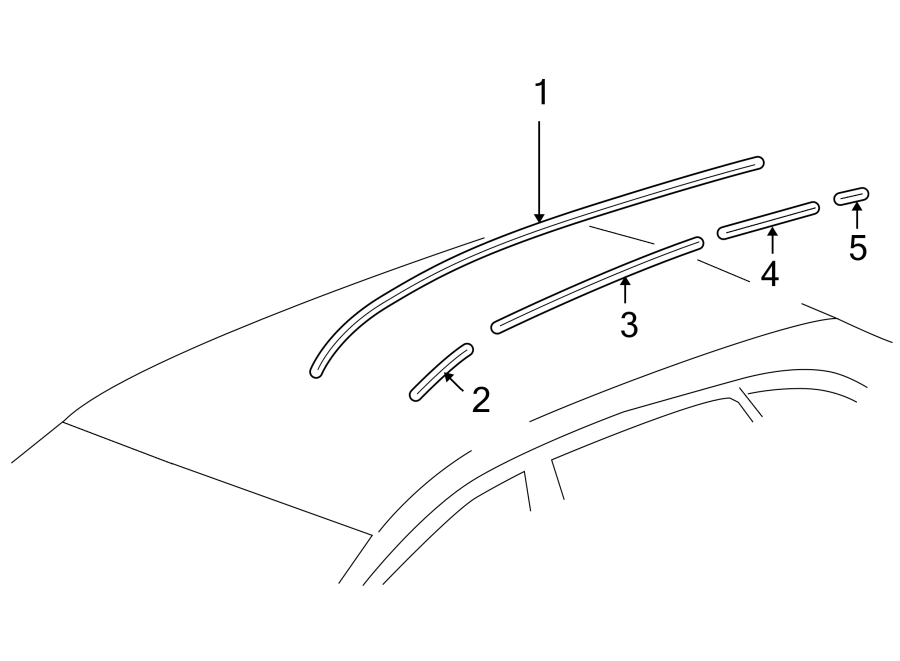 Diagram EXTERIOR TRIM. for your 2020 GMC Sierra 1500   