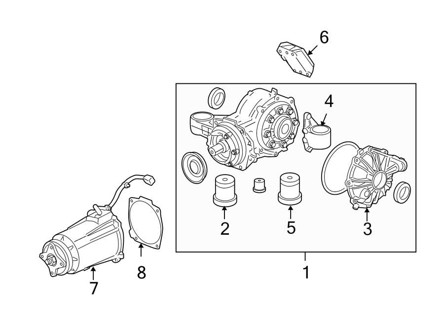 Diagram REAR SUSPENSION. AXLE & DIFFERENTIAL. for your 2013 GMC Sierra 2500 HD 6.0L Vortec V8 A/T RWD SLE Crew Cab Pickup Fleetside 