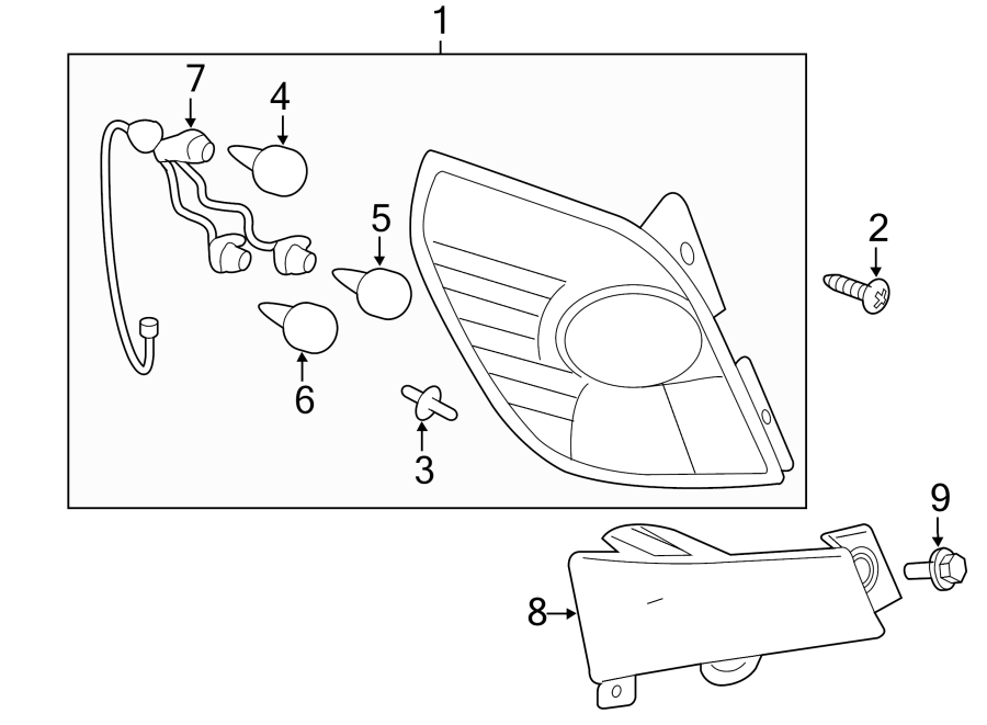 Diagram REAR LAMPS. TAIL LAMPS. for your 2019 Chevrolet Camaro   