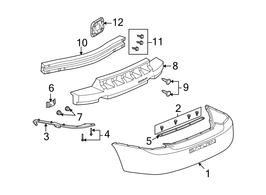 2REAR BUMPER. BUMPER & COMPONENTS.https://images.simplepart.com/images/parts/motor/fullsize/IE03485.png