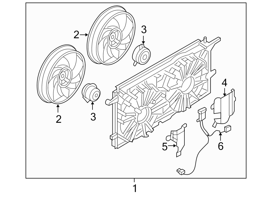 Diagram COOLING FAN. for your 2019 Buick Regal Sportback   