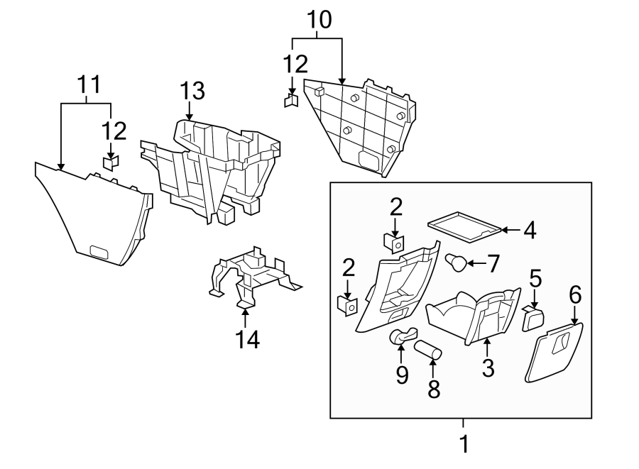 FRONT CONSOLE. Diagram