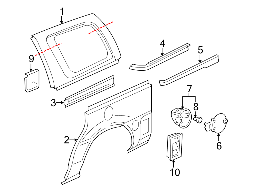 8Exterior trim. Side panel & components.https://images.simplepart.com/images/parts/motor/fullsize/IF05455.png