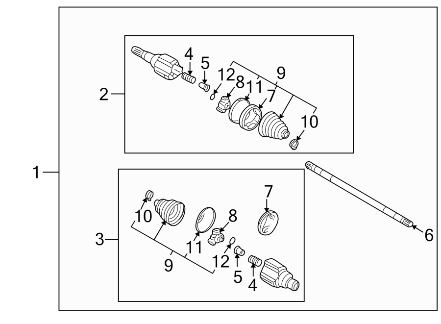 Diagram REAR SUSPENSION. DRIVE AXLES. for your 1998 Oldsmobile Bravada   