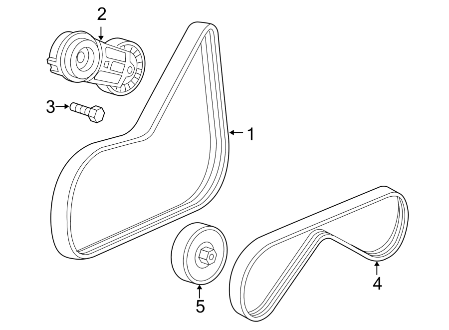 Diagram Belts & pulleys. for your Saturn Sky  