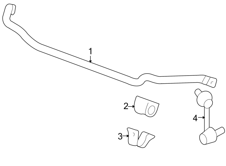 Diagram FRONT SUSPENSION. STABILIZER BAR & COMPONENTS. for your 2010 Saturn Sky   