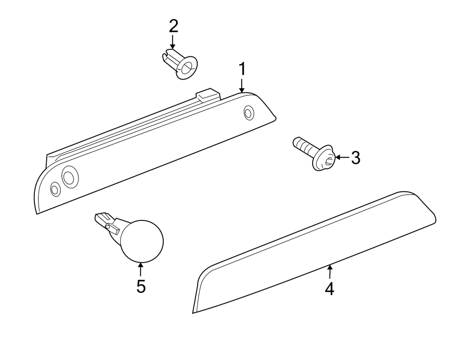 Diagram REAR LAMPS. HIGH MOUNTED STOP LAMP. for your 2007 Chevrolet Tahoe    