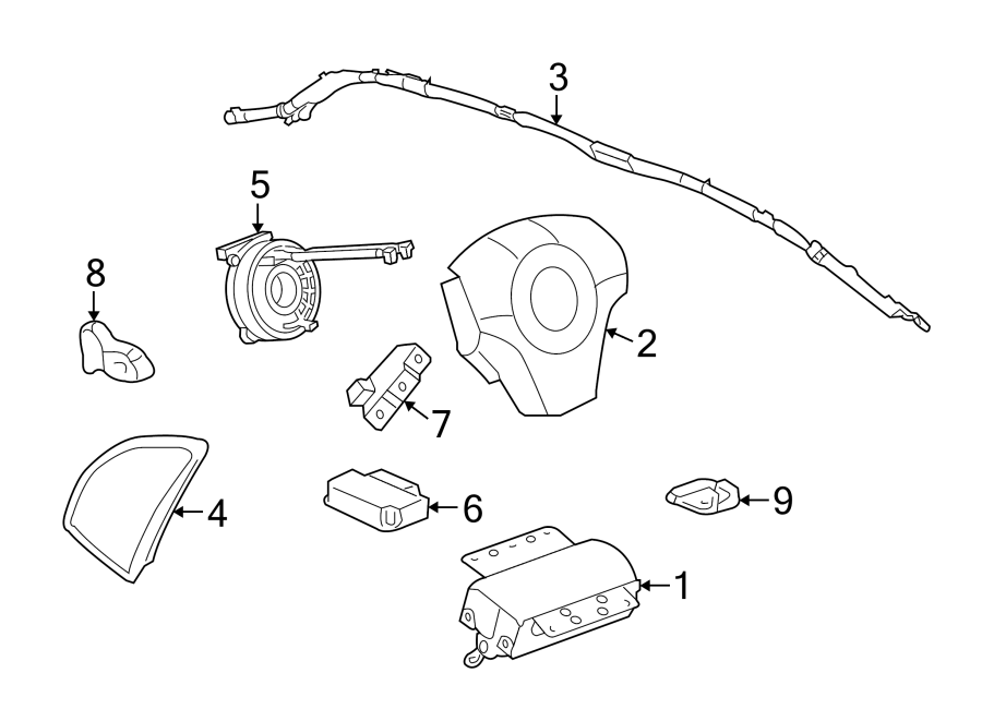 1RESTRAINT SYSTEMS. AIR BAG COMPONENTS.https://images.simplepart.com/images/parts/motor/fullsize/IH08335.png