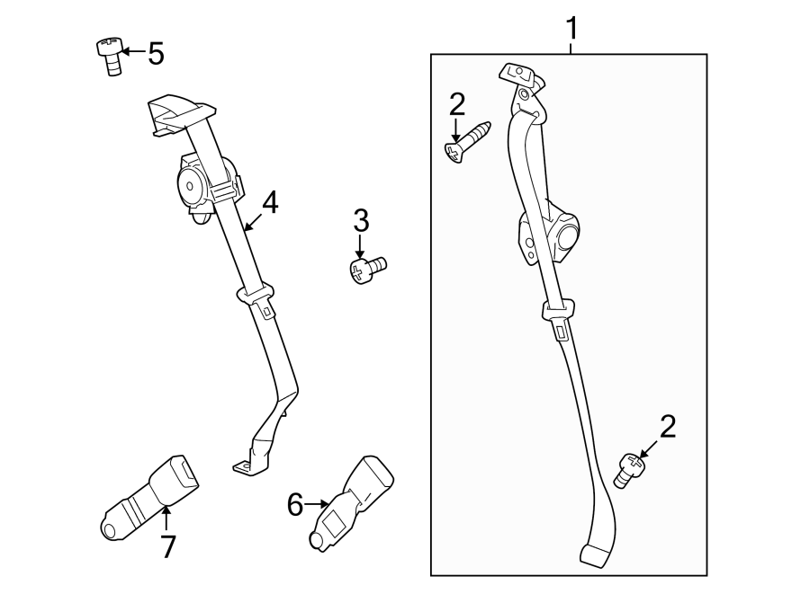 3RESTRAINT SYSTEMS. REAR SEAT BELTS.https://images.simplepart.com/images/parts/motor/fullsize/IH08345.png