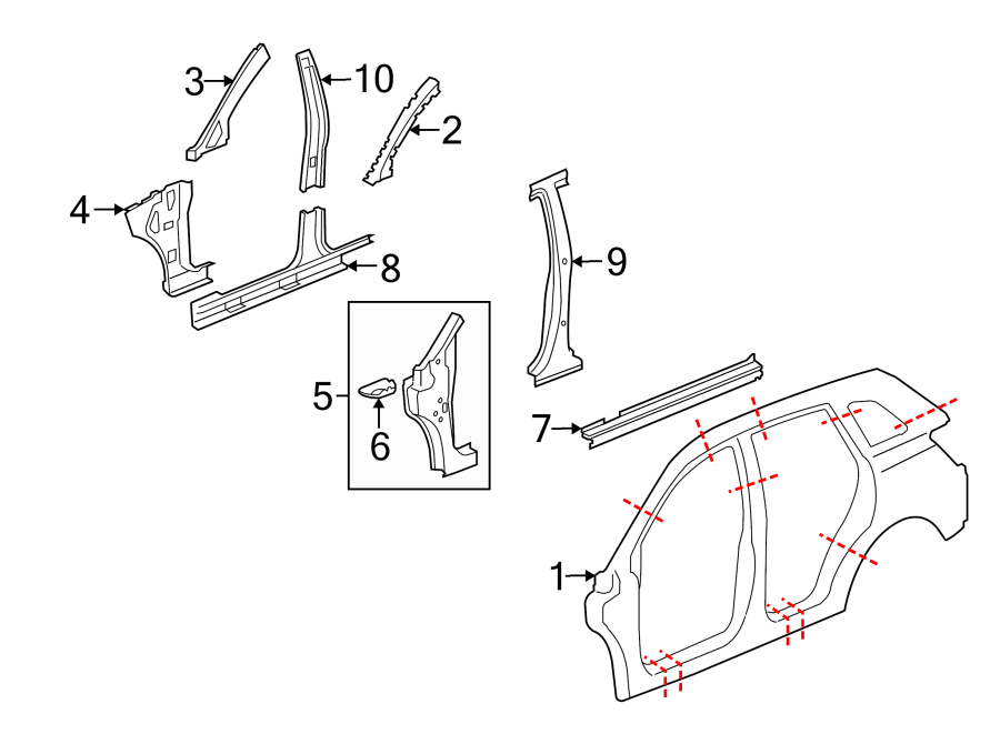 9PILLARS. ROCKER & FLOOR. CENTER PILLAR. HINGE PILLAR. UNISIDE.https://images.simplepart.com/images/parts/motor/fullsize/IH08395.png