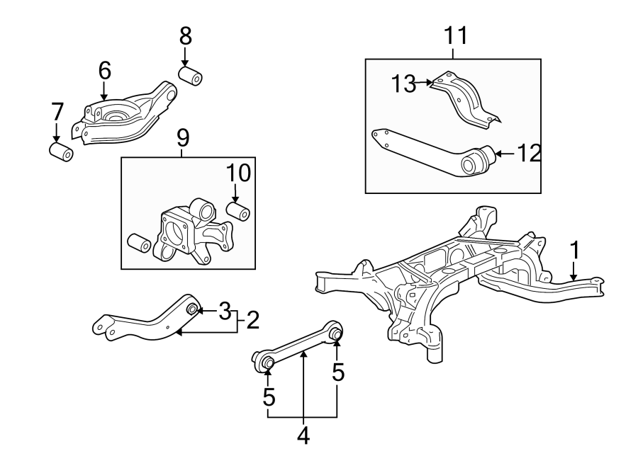 1Rear suspension. Suspension components.https://images.simplepart.com/images/parts/motor/fullsize/IH08500.png