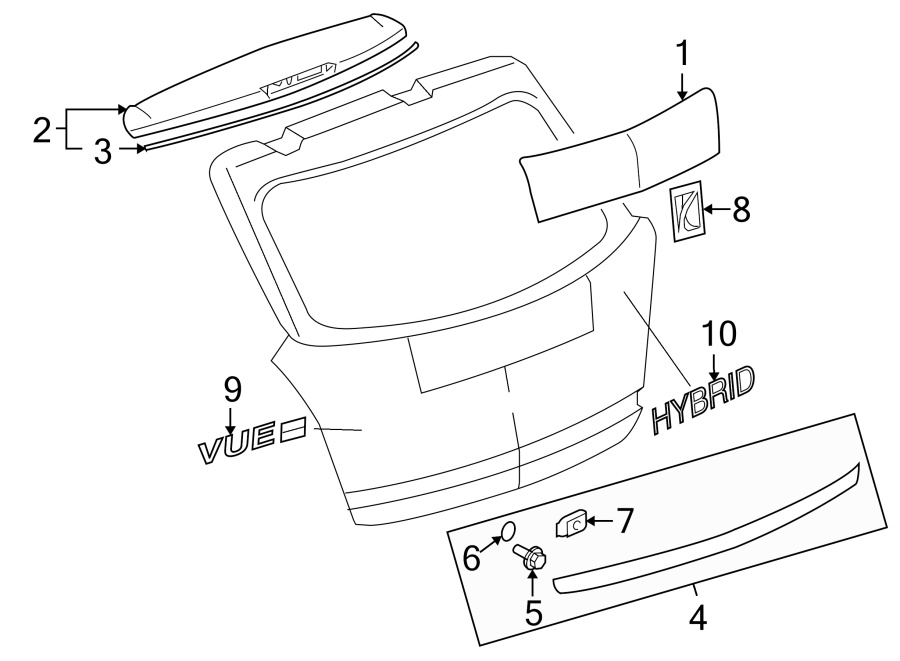 1LIFT GATE. EXTERIOR TRIM.https://images.simplepart.com/images/parts/motor/fullsize/IH08535.png