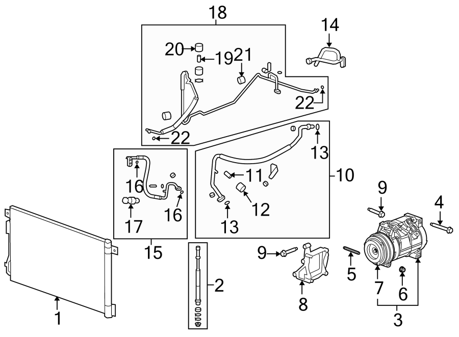 21AIR CONDITIONER & HEATER. COMPRESSOR & LINES. CONDENSER.https://images.simplepart.com/images/parts/motor/fullsize/IJ07065.png