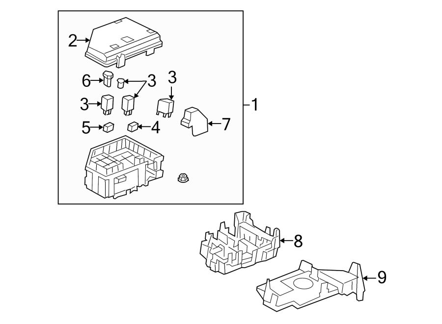 Diagram FUSE & RELAY. for your 2020 Chevrolet Spark   