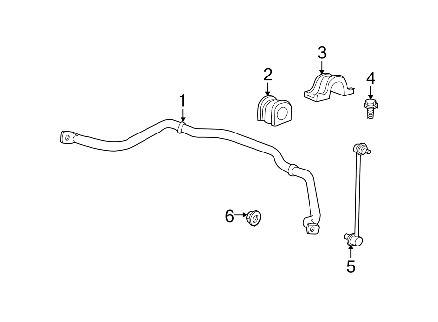 Diagram FRONT SUSPENSION. STABILIZER BAR & COMPONENTS. for your 2001 GMC Sierra 2500 HD   