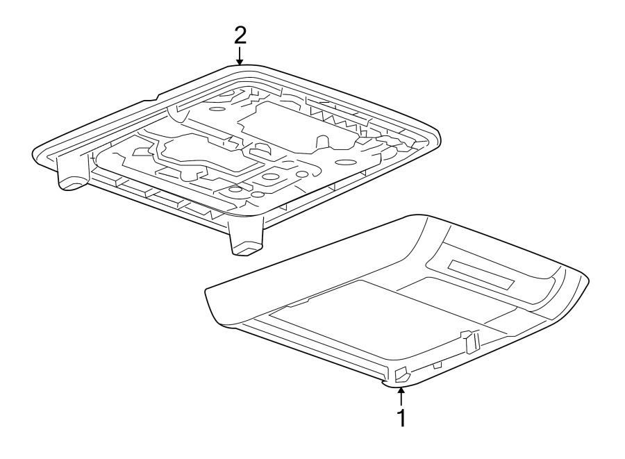 Diagram OVERHEAD CONSOLE. for your 2013 Cadillac ATS Base Sedan 2.0L Ecotec M/T RWD 