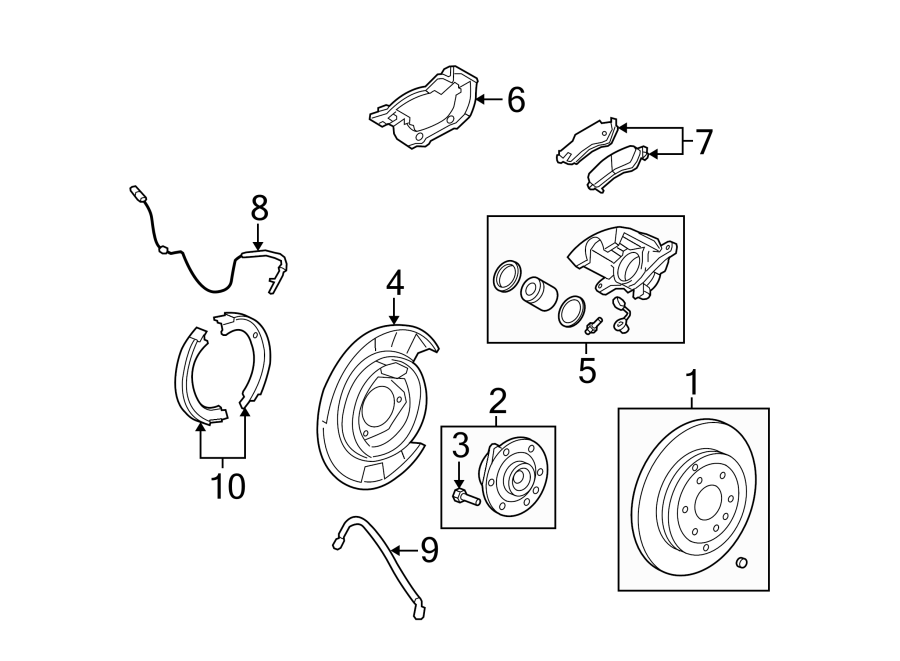 Diagram REAR SUSPENSION. BRAKE COMPONENTS. for your 2015 Chevrolet Camaro   