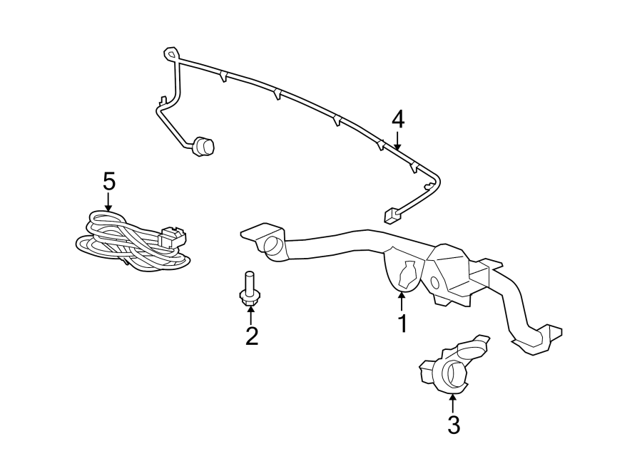 Diagram REAR BUMPER. TRAILER HITCH COMPONENTS. for your 2014 GMC Sierra 2500 HD 6.0L Vortec V8 CNG A/T RWD WT Crew Cab Pickup 