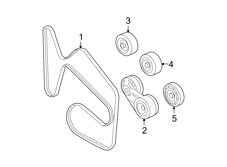 Diagram BELTS & PULLEYS. for your 2015 GMC Sierra 2500 HD 6.6L Duramax V8 DIESEL A/T 4WD SLE Extended Cab Pickup Fleetside 