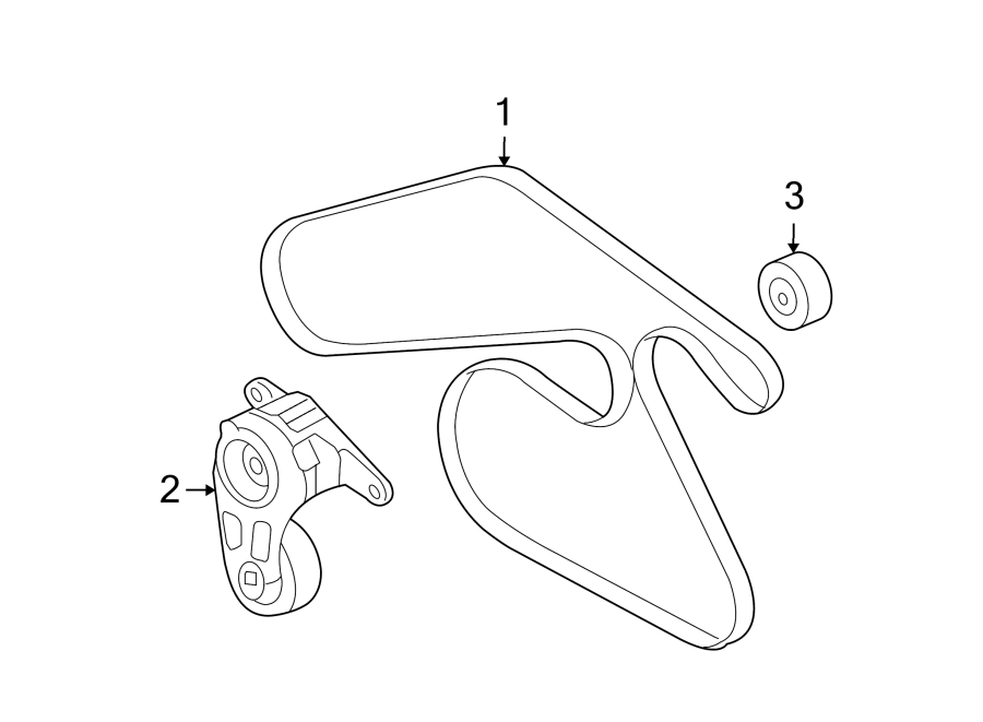 Diagram BELTS & PULLEYS. for your 2015 GMC Sierra 2500 HD 6.6L Duramax V8 DIESEL A/T 4WD SLE Extended Cab Pickup Fleetside 