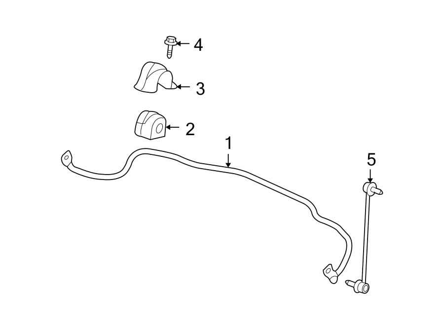 Diagram FRONT SUSPENSION. STABILIZER BAR & COMPONENTS. for your 2014 GMC Sierra 2500 HD 6.0L Vortec V8 CNG A/T RWD WT Standard Cab Pickup 