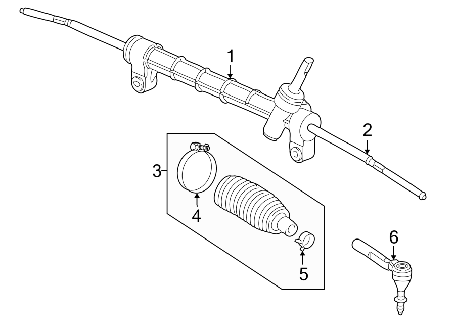 Diagram STEERING GEAR & LINKAGE. for your 2009 GMC Sierra 2500 HD 6.6L Duramax V8 DIESEL A/T RWD SLE Crew Cab Pickup Fleetside 