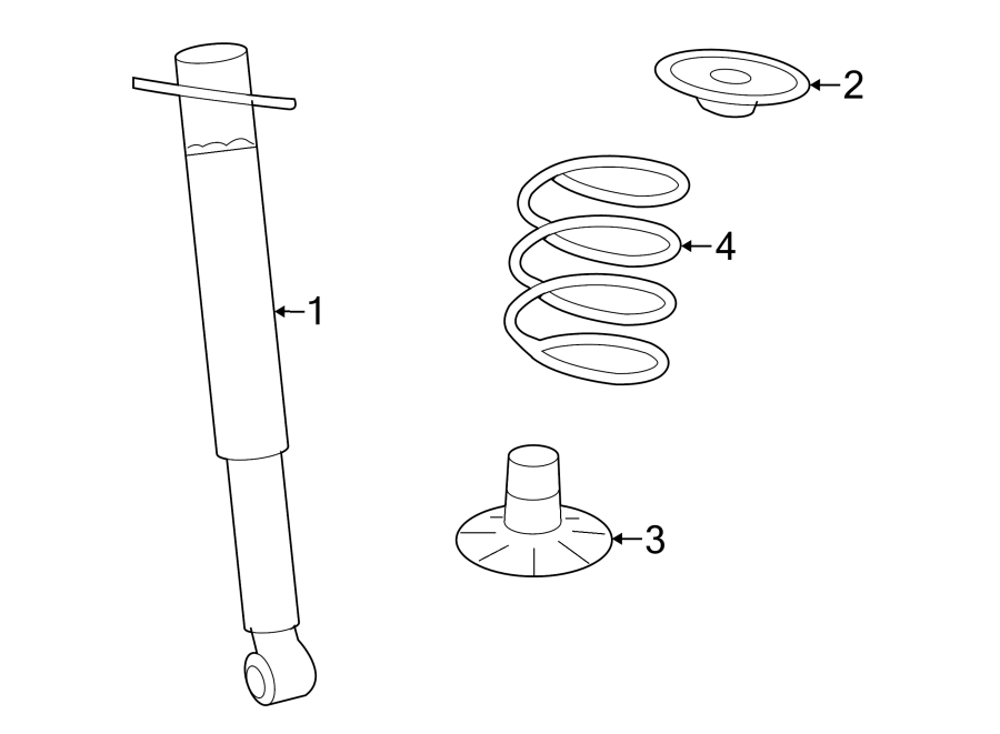 Diagram REAR SUSPENSION. SHOCKS & COMPONENTS. for your 2016 GMC Sierra 2500 HD 6.0L Vortec V8 FLEX A/T RWD SLE Extended Cab Pickup Fleetside 