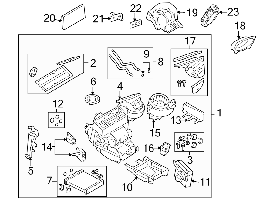 21AIR CONDITIONER & HEATER. EVAPORATOR & HEATER COMPONENTS.https://images.simplepart.com/images/parts/motor/fullsize/IM08080.png