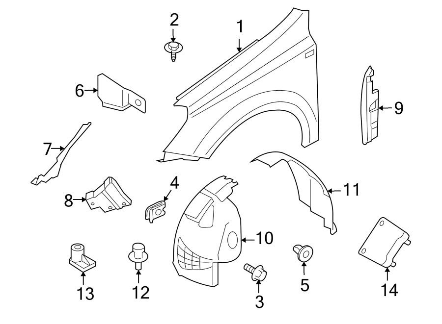 4Exterior trim. Fender & components.https://images.simplepart.com/images/parts/motor/fullsize/IM08090.png