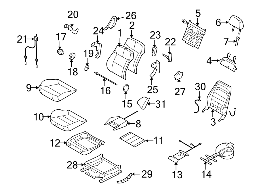 21SEATS & TRACKS. DRIVER SEAT COMPONENTS.https://images.simplepart.com/images/parts/motor/fullsize/IM08390.png