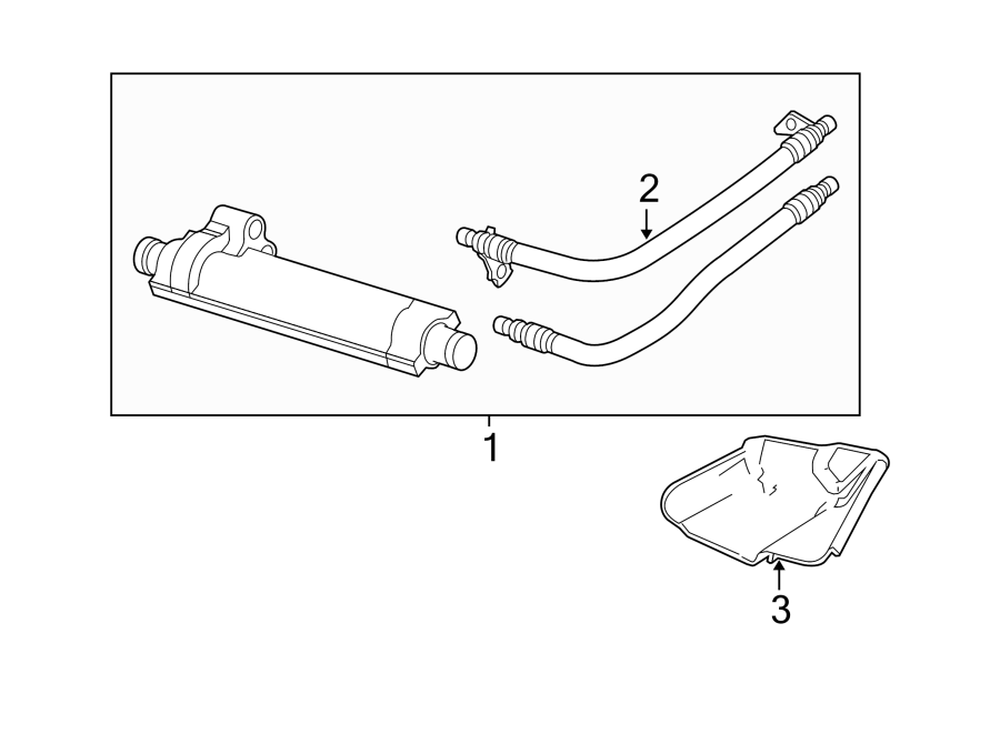 Diagram ENGINE OIL COOLER. for your Ford Crown Victoria  