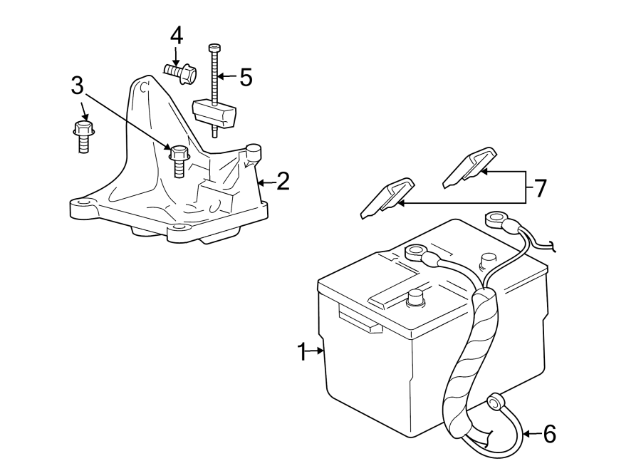 Diagram BATTERY. for your Ford F-350  