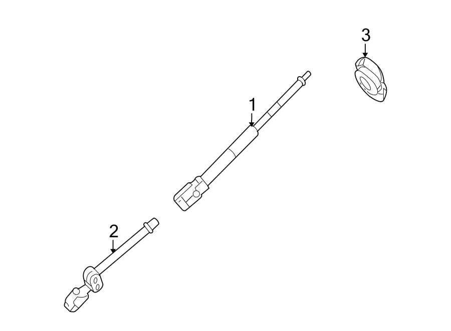 Diagram STEERING COLUMN. SHAFT & INTERNAL COMPONENTS. for your 1995 Mercury Grand Marquis   