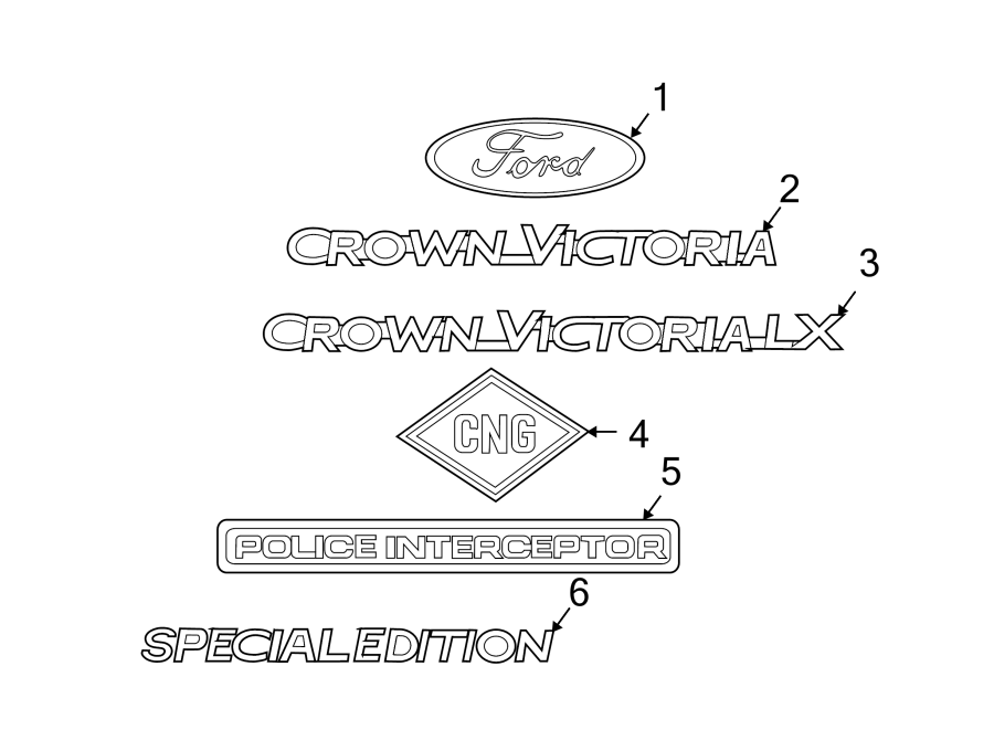 Diagram TRUNK LID. EXTERIOR TRIM. for your 2015 Lincoln MKZ   