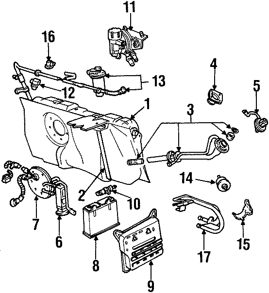 Diagram FUEL SYSTEM COMPONENTS. for your 2012 Ford Fusion   