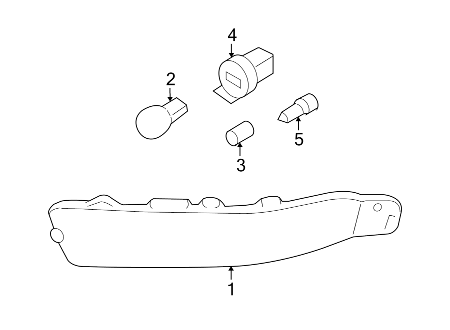 Diagram FRONT LAMPS. PARK & SIDE MARKER LAMPS. for your 2019 Ford F-150 3.0L Power-Stroke V6 DIESEL A/T RWD Platinum Crew Cab Pickup Fleetside 